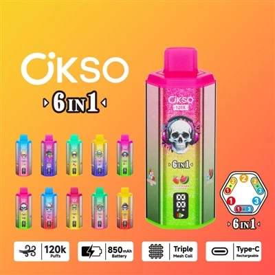 Okso 120k Puflar 6'sı 1 arada